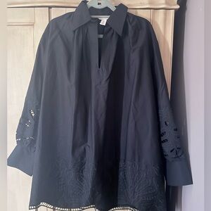 H&M black lace detailed tunic/dress